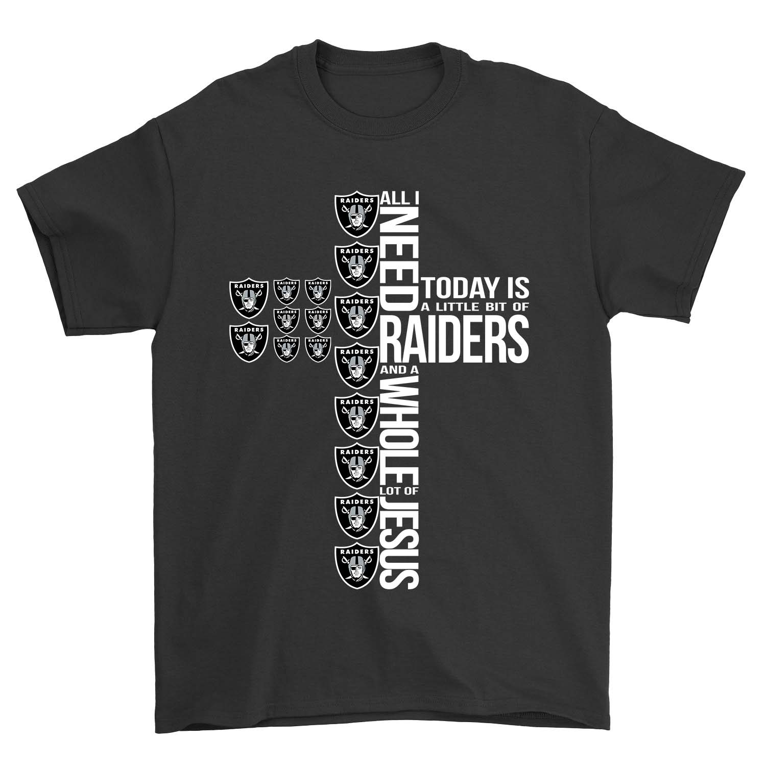 Oakland Raiders "jesus & Raiders" Christian Fan T-Shirt Oakland Raiders "jesus & Raiders" Christian Fan T-Shirt